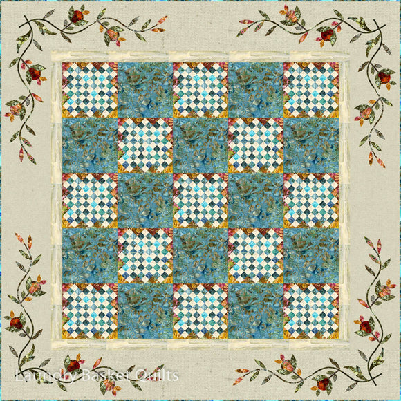Pattern DANCING IN THE RAIN by Edyta Sitar from Laundry Basket Quilts, LBQ-0324