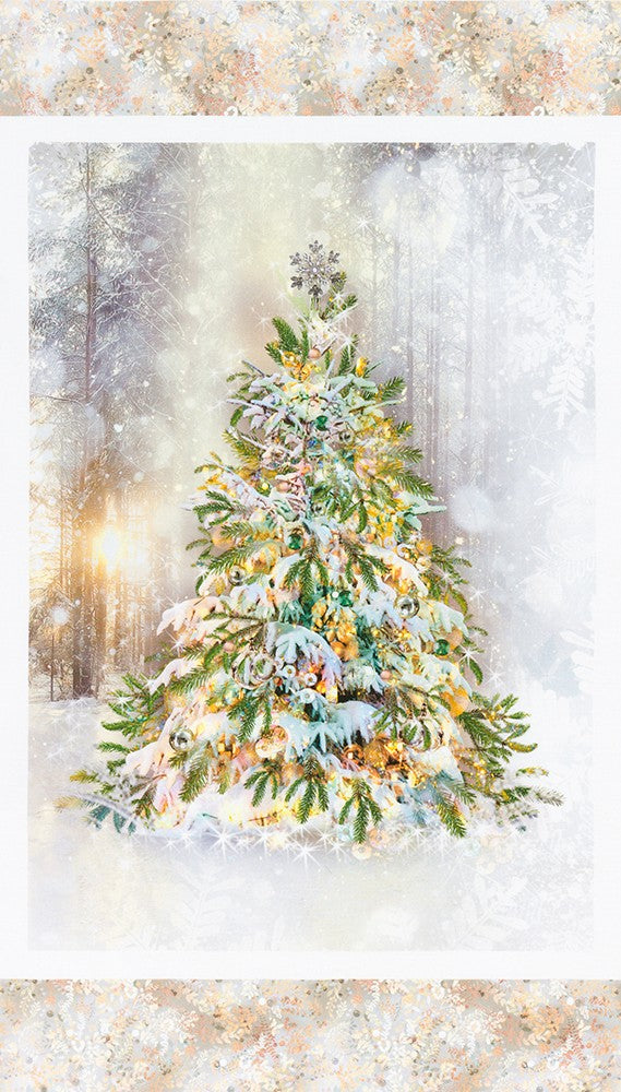 Fabric AIND-21191-277 WINTER PANEL from Festive Beauty Collection by Lara Skinner for Robert Kaufman