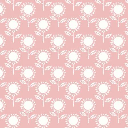 Fabric SUNFLOWER PINK by Janet Wecker-Frisch from the Art Journal Collection from Riley Blake Designs, CD13041 Pink