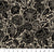 Fabric Large Flowers Black from In The Dawn Collection, by Elise Young for FIGO Fabrics CL90558-99
