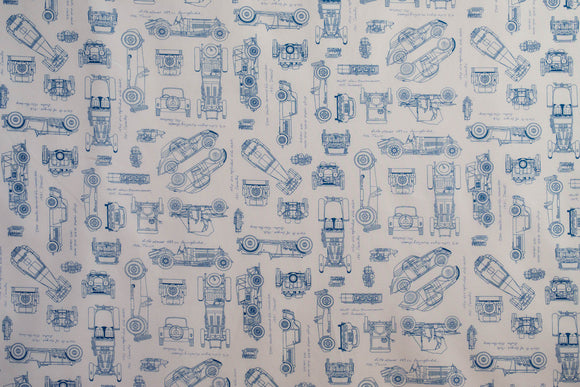 Fabric Blue from Vintage Blueprints Collection from Robert Kaufman, ACV-15674-4 white BACKGROUND