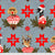 Holiday Homies Flannel, BUCK BUCK GOOSE- Blue Spruce, FNTP001 BLUESPRUCE, from Tula Pink for Free Spirit