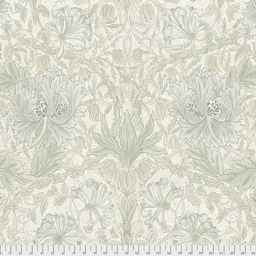 Fabric Pure Honeysuckle and Tulip - Ivory from Pure MINERALS Collection, Original Morris & Co for Free Spirit, PWWM032.IVORY