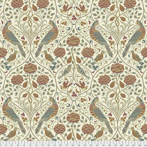 Fabric Seasons by May Large - Linen from Orkney Collection, Original Morris & Co for Free Spirit, PWWM045.LINEN