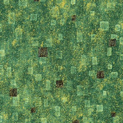 Fabric SRKM-17181-7 GREEN from Gustav Klimt Collection, from Robert Kaufman Fabrics