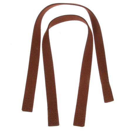 Inazuma 20" Suedette Tote Bag Handles from Japan With Sandwich Attachments, Brown # SS-5001-540