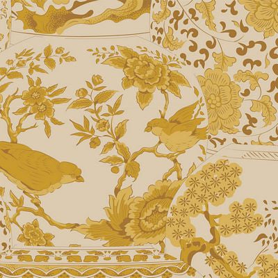 Fabric from Chic Escape Collection, VASE COLLECTION Mustard TIL100453 from Tilda