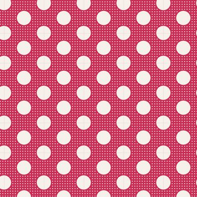 Fabric from Tilda, DOTs Collection, Medium Dots Red 130027