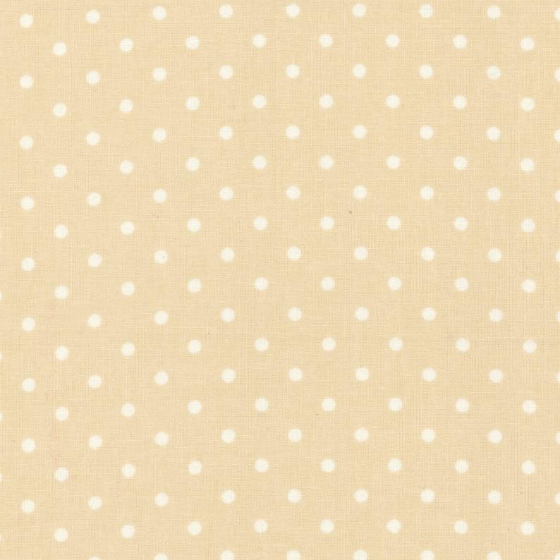 Quilting FABRIC from Lecien, DURHAM Collection 2019, #31930 -10, white  Polka Dots